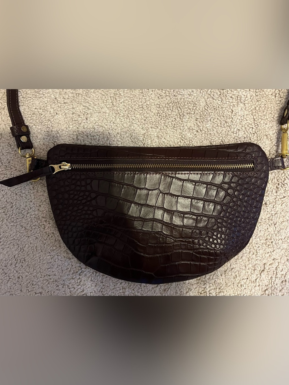 Abby Alley Midi Sling Espresso Croco - Picture 7 of 9